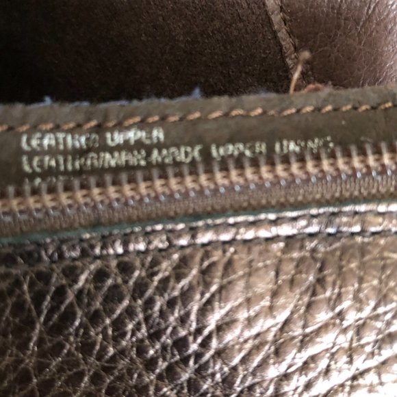 NWOT Earth "Hope" Bronze Leather Heeled Booties - Picture 11 of 11